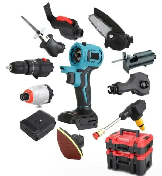 Набор электрических инструментов 9 в 1 Электроинструменты в чемодане, профессиональный набор 48V