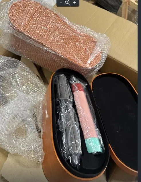 Профессиональный стайлер для волос 5 в 1, керамическое покрытие, ионизация воздуха, многофункциональный фен, выпрямитель, объемный стайл...