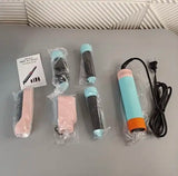 Профессиональный стайлер для волос 5 в 1, керамическое покрытие, ионизация воздуха, многофункциональный фен, выпрямитель, объемный стайл...