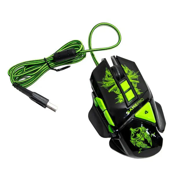 Проводная игровая мышка со светодиодной подсветкой PoloSmart PGS302 4 уровня чувствительности