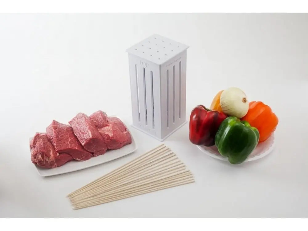 Приспособление для быстрого нанизывания шашлыка brochette express | шпажки для шашлыка