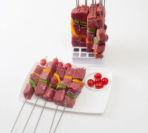 Приспособление для быстрого нанизывания шашлыка brochette express | шпажки для шашлыка