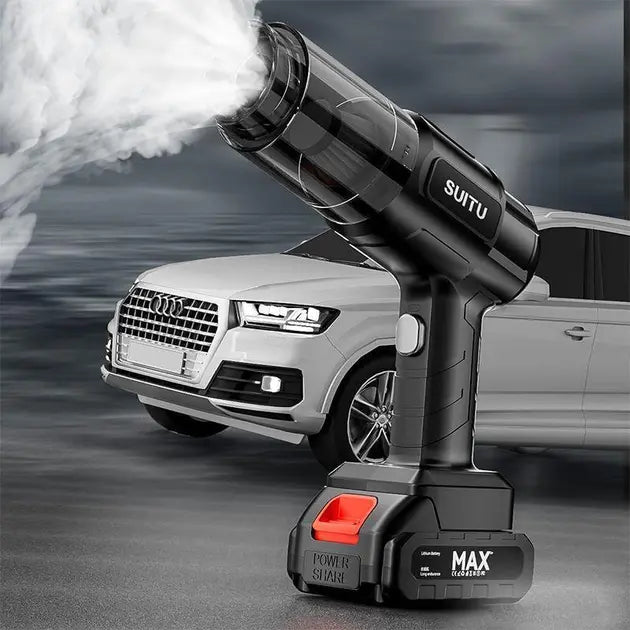 Пылесос автомобильный мощный беспроводной аккумуляторный, 4 насадок