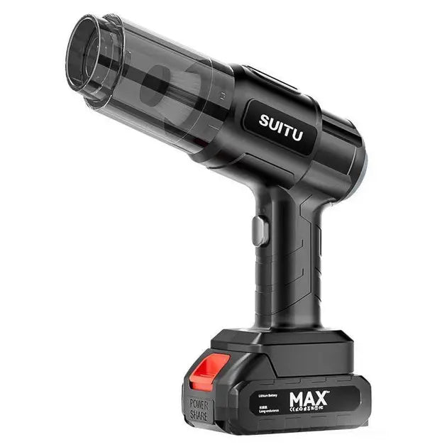 Пылесос автомобильный мощный беспроводной аккумуляторный, 4 насадок