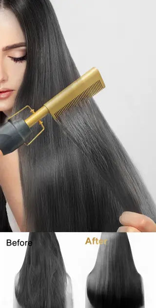 Расческа Grand XL-210 для выпрямления волос 2 в 1, электрическая щетка