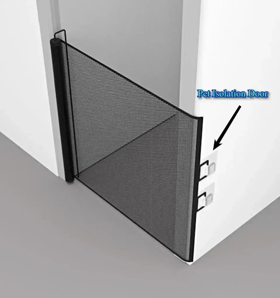 Раздвижная защитная сеть-барьер для животных | Ограждение для собак и кошек без сверления 75*180