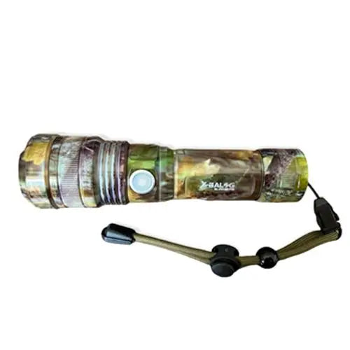 Ручной аккумуляторный фонарик с боковым диодом Power style MX-915M-COB камуфляжный расцветка