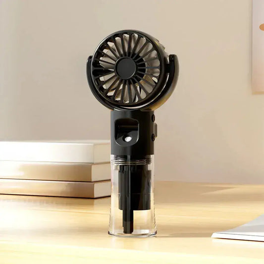 Ручной вентилятор с USB-распылителем / Аккумуляторный мини вентилятор