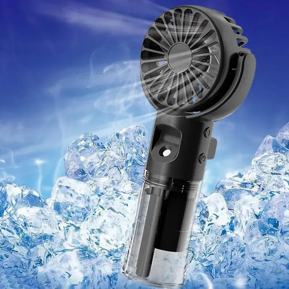 Ручной вентилятор с USB-распылителем / Аккумуляторный мини вентилятор