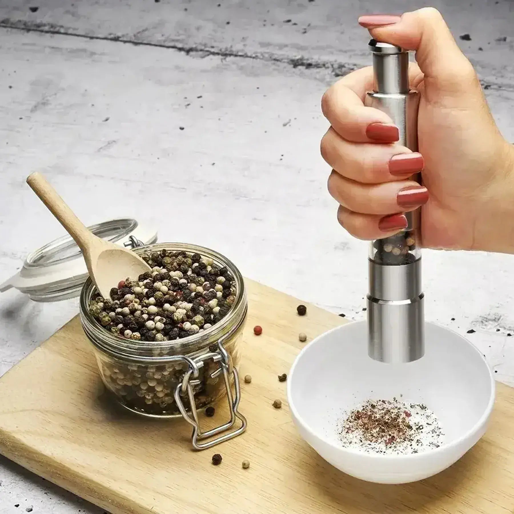 Ручной измельчитель для соли и перца из нержавеющей стали, XL-552 / Механическая мельница для специй