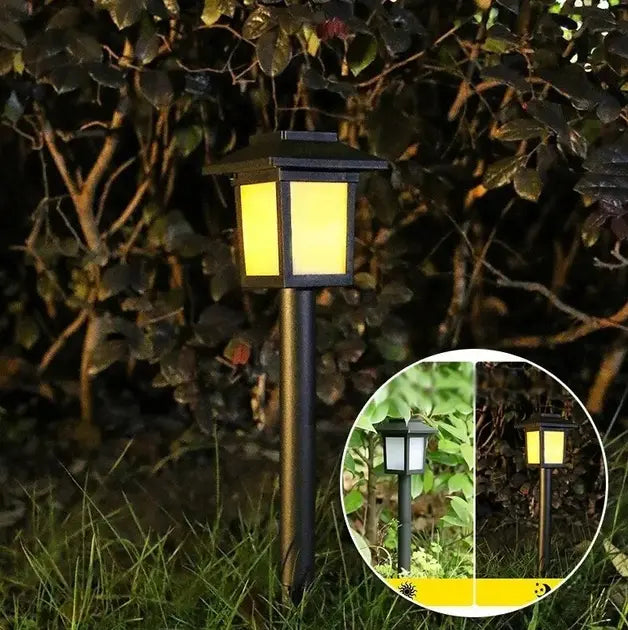 Садовый фонарь на солнечной батарее Квадрат LED 26 см 6 WW Белый теплый