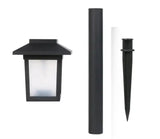 Садовый фонарь на солнечной батарее Квадрат LED 26 см 6 WW Белый теплый