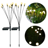 Садовый фонарь в упаковке 2 шт на солнечной батарее "Светлячки" 70 см Уличный фонарик