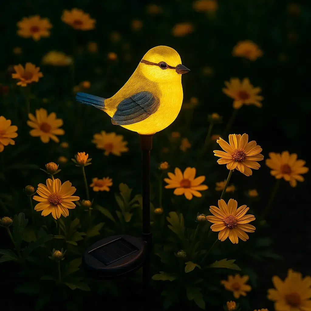 Садовый светильник на солнечной батарее 1шт, Птица / Декоративный фонарь / Уличный светильник на аккумуляторе