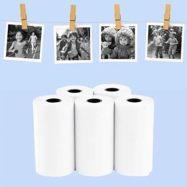 Самоклеящаяся термобумага 5 шт в наборе для мини принтера и детских фотоаппаратов