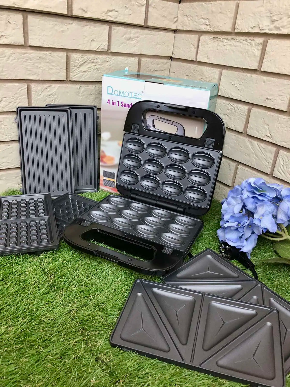 Вафельница-сендвичница 4в1 Domotec SI-234B 1200w