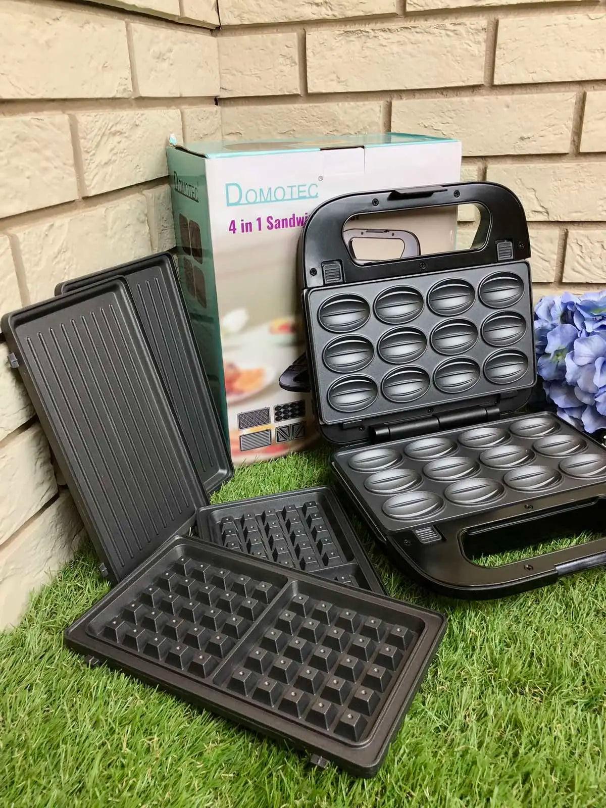 Вафельница-сендвичница 4в1 Domotec SI-234B 1200w