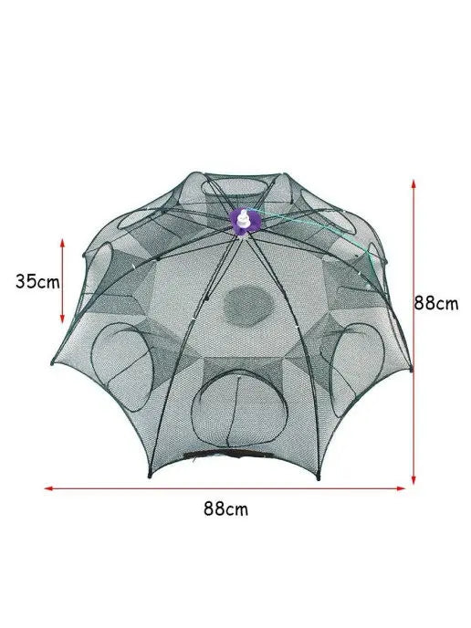 Сеть рыболовная автоматическая, 4-8 отверстий, нейлоновая, складная