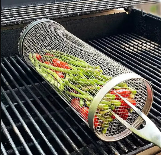 Сетка-гриль для овощей GRIL без ручки, металл + щетка
