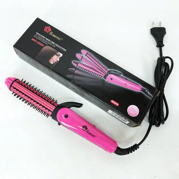 Щипцы для выравнивания, гофре, локоны, расческа с покрытием DOMOTEC MS-4906 3в1