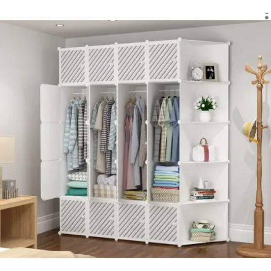 Шкаф купе с жалюзи и антресолью XL: стильная функциональность 181.5*35*181.5cm 15.8 KG белый мрамор