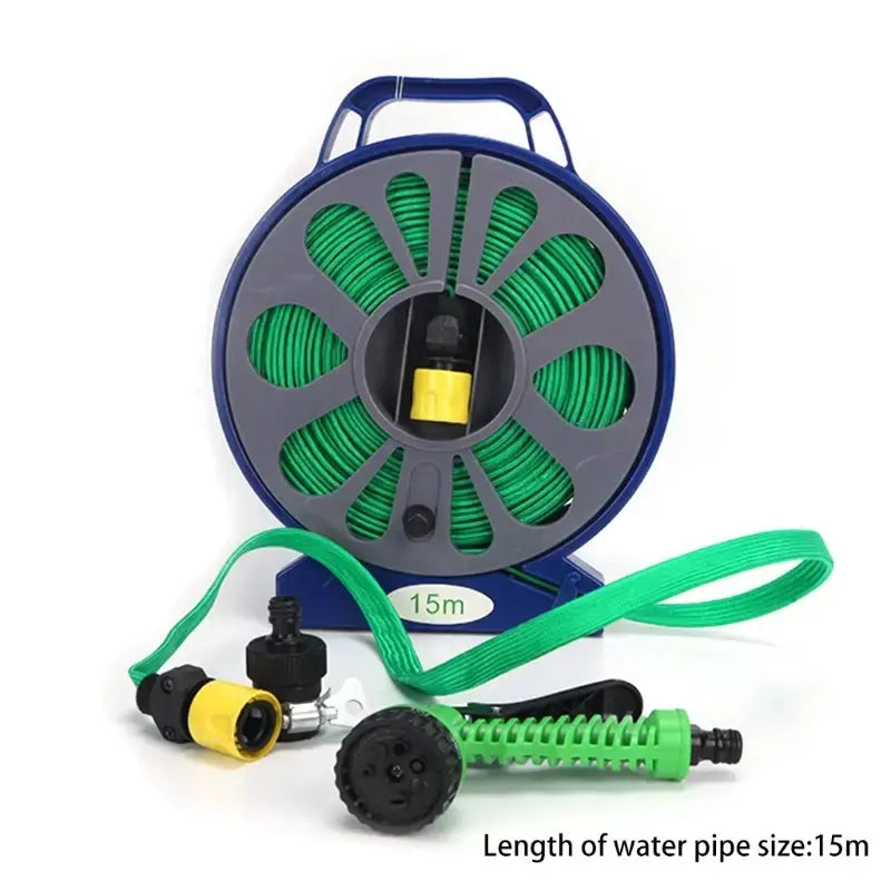 Шланг 15-метровый поливочный с катушкой и распылителем BB-4302 | Поливочный набор