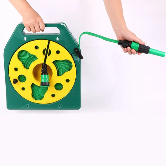 Шланг 20м садовый пвх на катушке в комплекте с пистолетом-распылителем на 4 режима