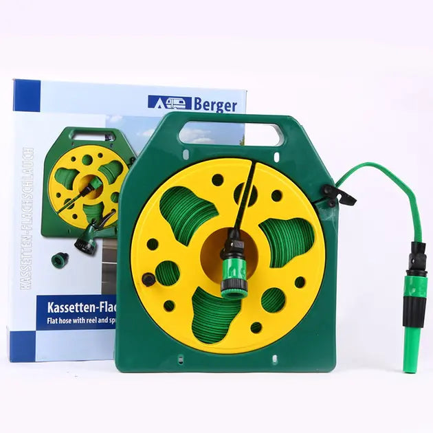 Шланг 20м садовый пвх на катушке в комплекте с пистолетом-распылителем на 4 режима