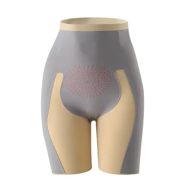 Шорты с высокой талией для коррекции фигуры изготовлены из легкого бесшовного нейлона