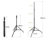 Штатив-стойка-тренога для кольцевой лампы, телефона и камеры 200см