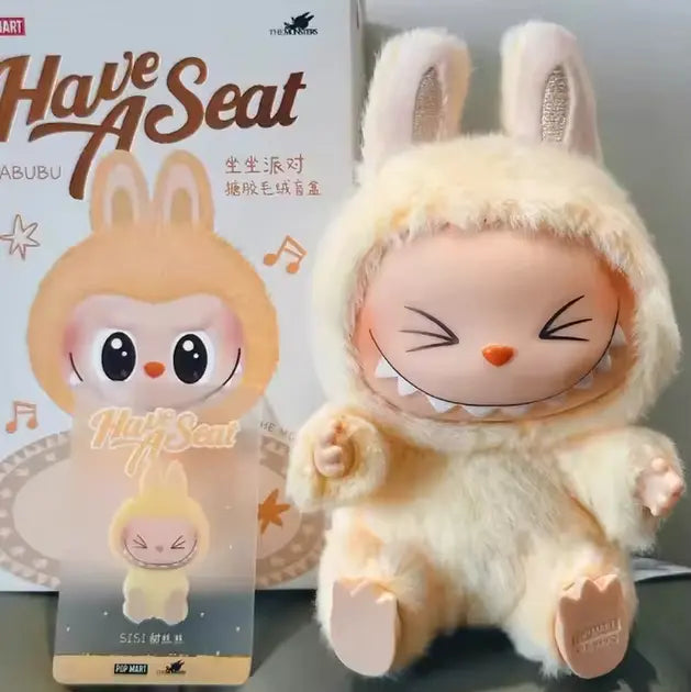 Сюрприз Брелок Labubu "Монстры" Pop Mart Лабубу трендовая плюшевая игрушка 15см