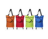 Складная сумка-тележка для покупок с колесами