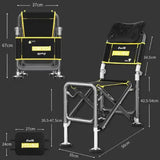Складной телескопический стул до 150 кг, ven-1252 / Стул для рыбака / Складное кресло