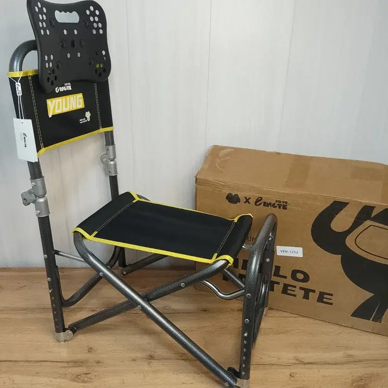 Складной телескопический стул до 150 кг, ven-1252 / Стул для рыбака / Складное кресло