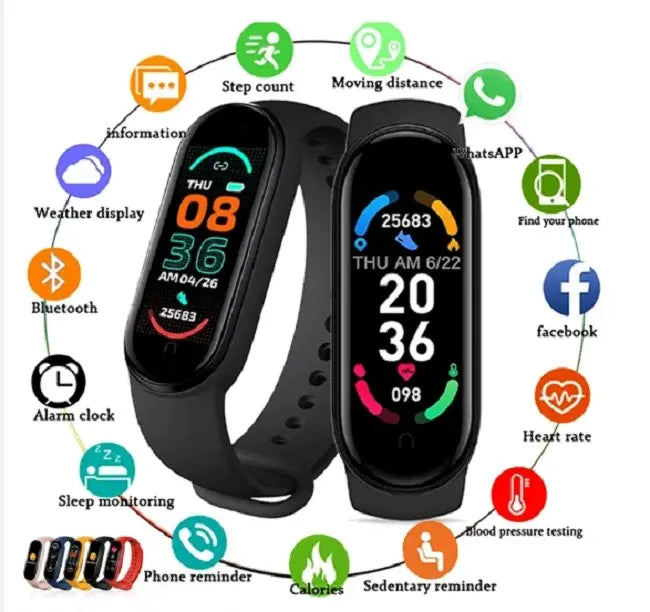 Smart Band м 6 фитнес браслет, черный