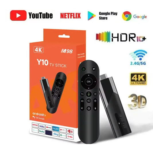 Смарт ТВ приставка LEMFO M98-Y10 2/16 Гб Smart TV Stick Android 13 (ATV) с голосовым пультом
