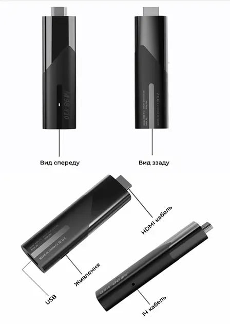 Смарт ТВ приставка LEMFO M98-Y10 2/16 Гб Smart TV Stick Android 13 (ATV) с голосовым пультом