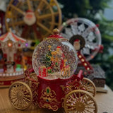 Снежный шар "Карета" с автоподдувом, LED и музыкой (SH2501)