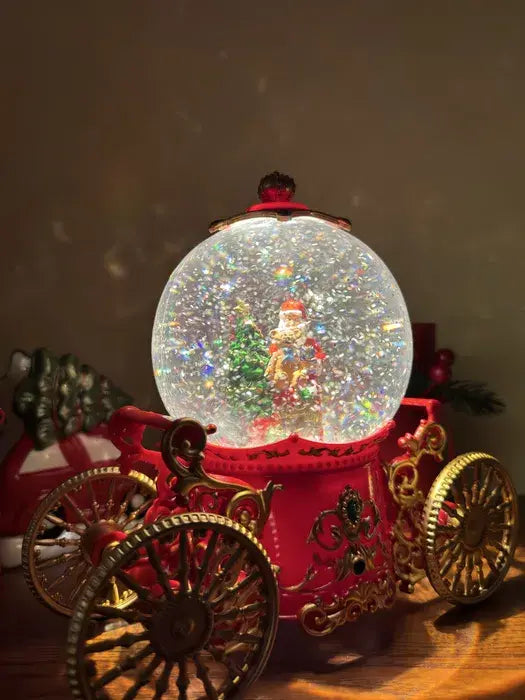 Снежный шар "Карета" с автоподдувом, LED и музыкой (SH2501)