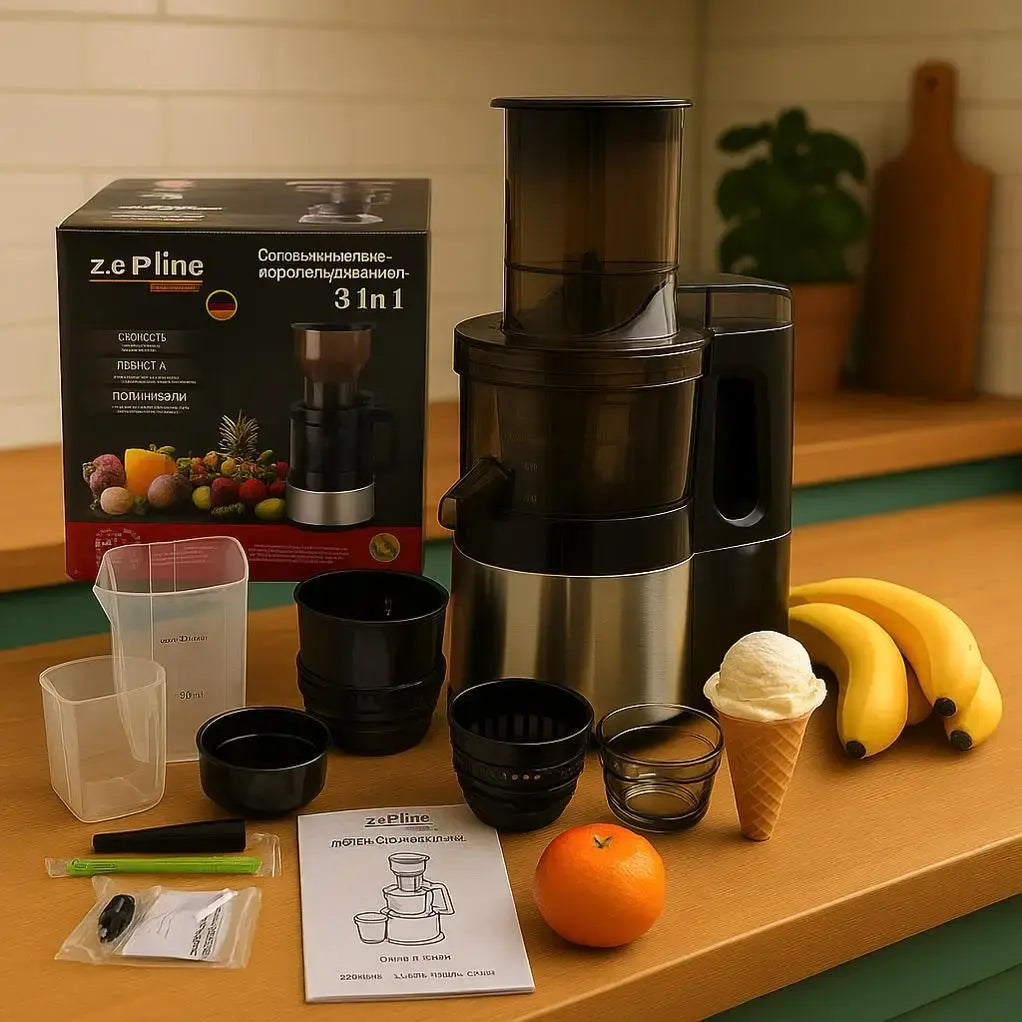 Соковыжималка-мороженица 3в1 Zepline ZP- 6058 3000 Вт из нержавеющей стали