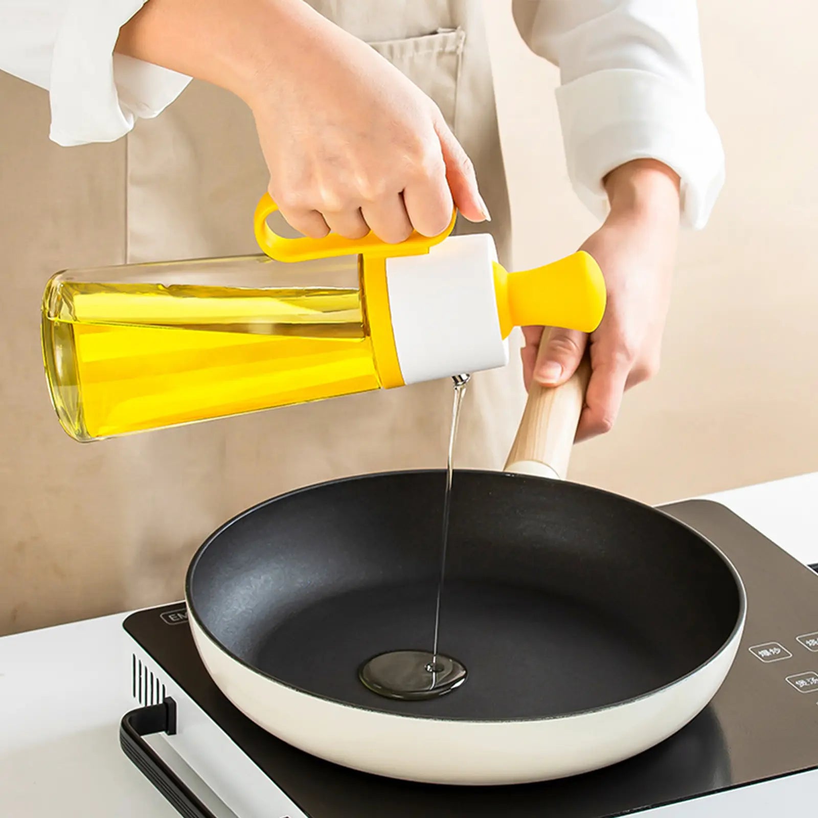 Стеклянный дозатор оливкового масла с щеткой 2 в 1, 550 мл силиконовая капельница для измерения бутылки для приготовления пищи и щетка для ...