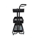 Стеллаж этажерка с полками на колесах ZM-1670 черный