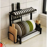 Органайзер-полка для посуды 2 яруса настольная сушилка  MJ-4014