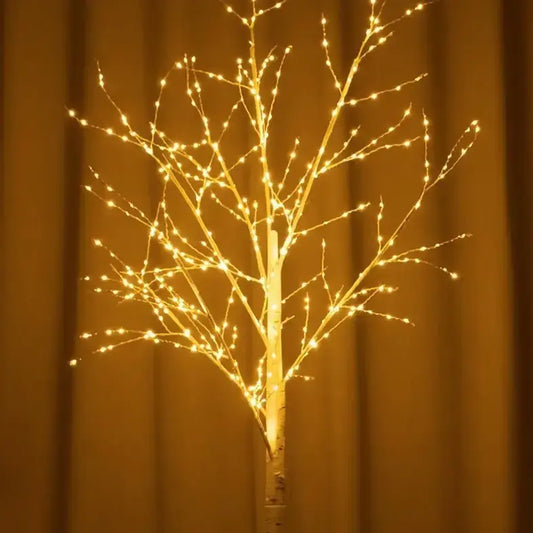 Светодиодное декоративное дерево 1.5м, 320 LED, теплый белый свет / LED дерево ночник