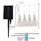 Светодиодные шаровые лампы Solar Starburst, светодиодные  огни с дистанционным управлением, 8 режимами Теплый белый