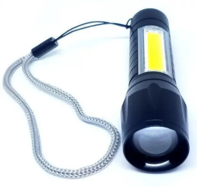 Светодиодный фонарик Bailong Police COB USB BL-511 BL-515 BL-513 в пластиковом чехле