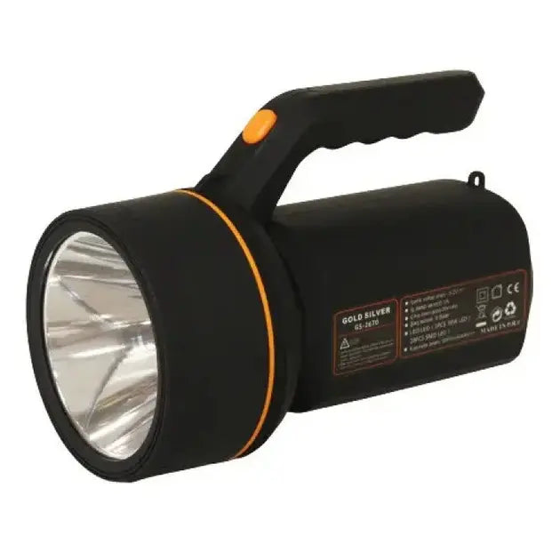 Светодиодный фонарик на аккумуляторе Gold Silver GS-2670 с боковой панелью, функция павербанк USB