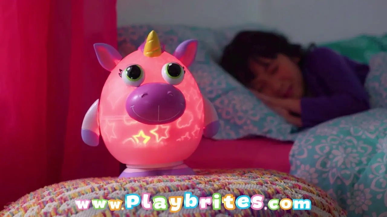 Светильник-проектор Playbrites Единорог | Оригинальный светильник в детскую | Ночник детский беспроводной