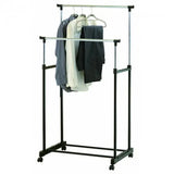 Телескопическая стойка-вешалка для одежды - Double Pole Clothes Horse