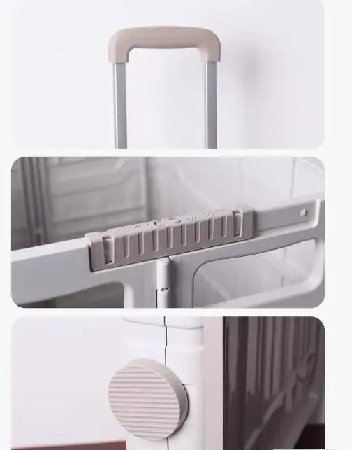 Тележка с ручкой,складная корзина, 8 колёс YN8823